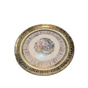 Vintage Atlas China Co. Inc. Fine China Warranted 22 Karat Gold Dinner Plate